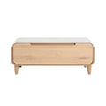 Modern Minimalist Wooden Coffee Table with Drawer